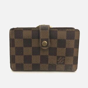 Louis Vuitton Damier Porte Monnaie Billets Viennois Bifold Wallet Brown